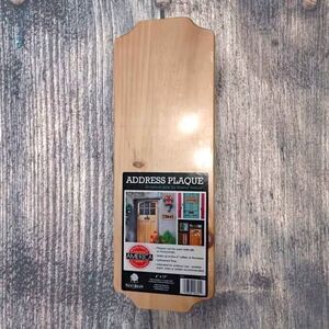 Natural Pine Address Plaque 6 x 17 inches